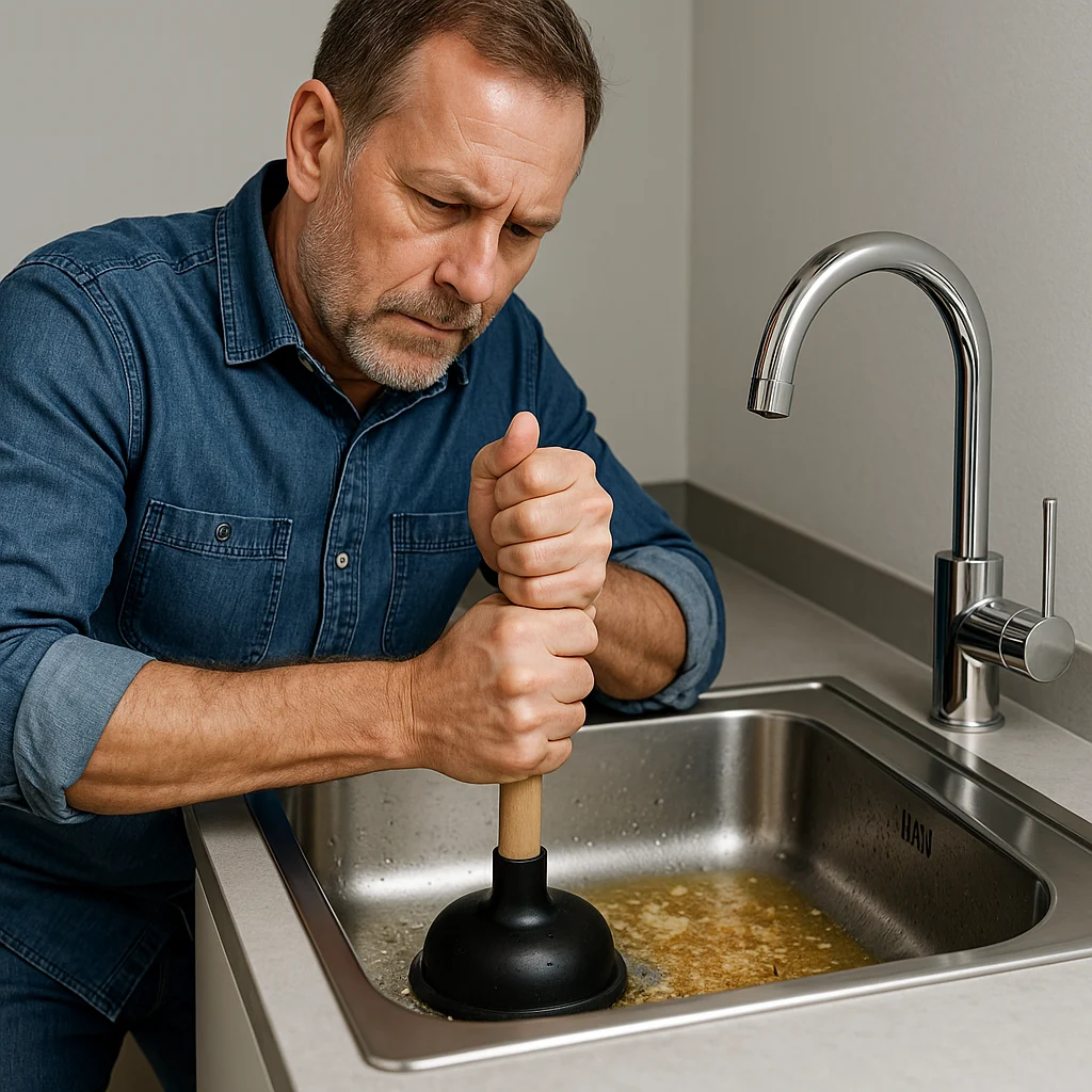 Verstopte afvoer keuken uitgelichte afbeelding